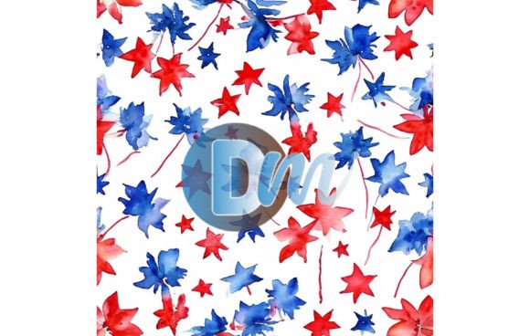 4th of July Seamless Pattern 115 Design Guide