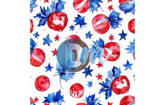 4th of July Seamless Pattern 122 Design Guide