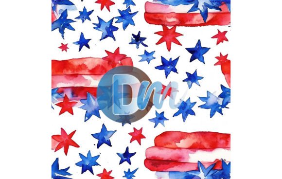 4th of July Seamless Pattern 123: Elevating Patriotic Design in Modern Creative Workflows