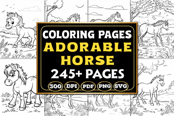 Adorable Horse Coloring Pages: A Creative Reset for Modern Minds