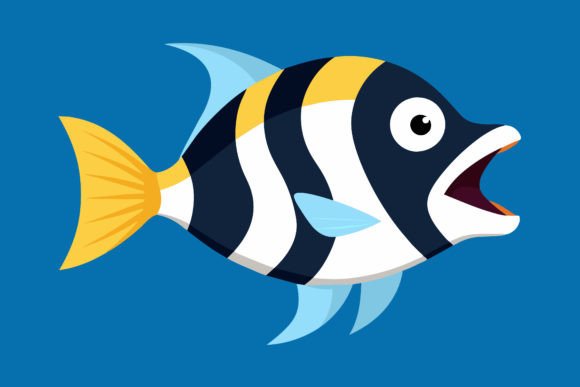 Angel Butterfly Fish Vector Illustration Guide