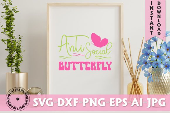 Anti Social Butterfly Retro Design Guide