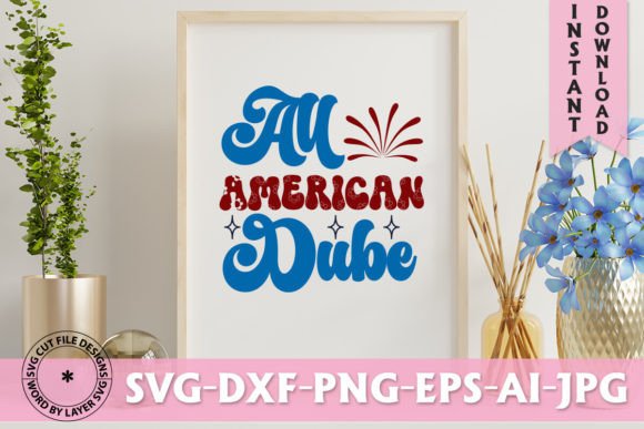 Crafting Nostalgia: The Practical Appeal of the All American Dube Retro SVG Design