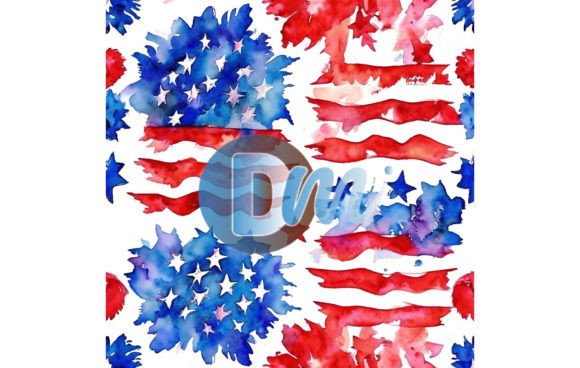 Designing with Patriotic Flair: A Practical Guide to 4th of July Seamless Pattern 58