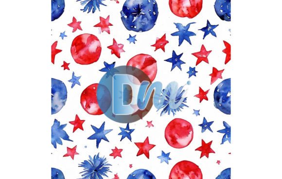 Elevating Patriotic Design Projects with 4th of July Seamless Pattern 132