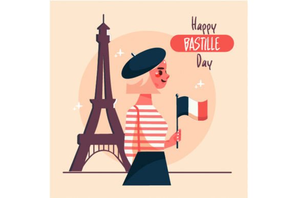 Evaluating Bastille Day Illustration for Visual Projects