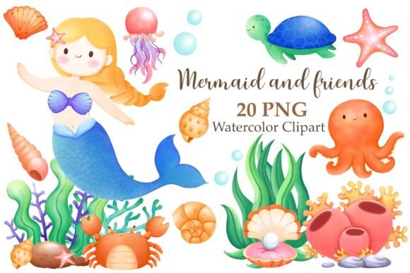Evaluating Mermaid and Friends Watercolor Clipart for Creative Projects