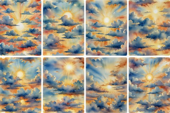 Evaluating Summer Sky Illustration for Creative Projects