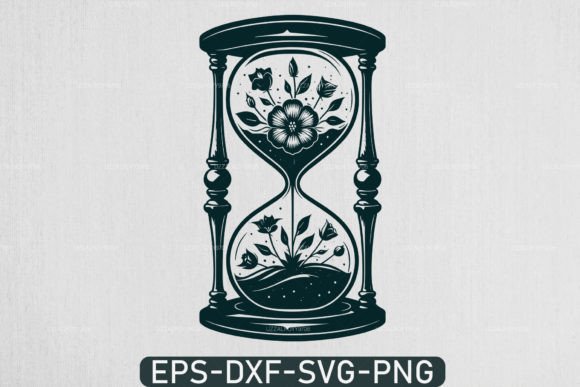 Flower Hourglass Svg and Mystical Hourglass: Creative Solutions for Timeless Crafting