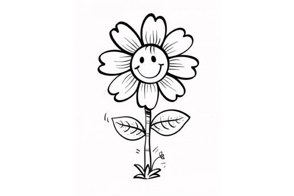 Integrating the Cute Daisy Flower Coloring Page for Kids into Creative and Educational Workflows