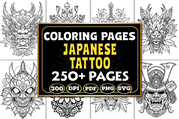 Japanese Tattoo Coloring Pages as Tools for Cultural Study and Artistic Development