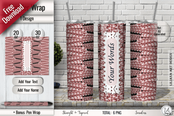 Personalizing Drinkware with a Free Add Your Text or Name Tumbler Wrap