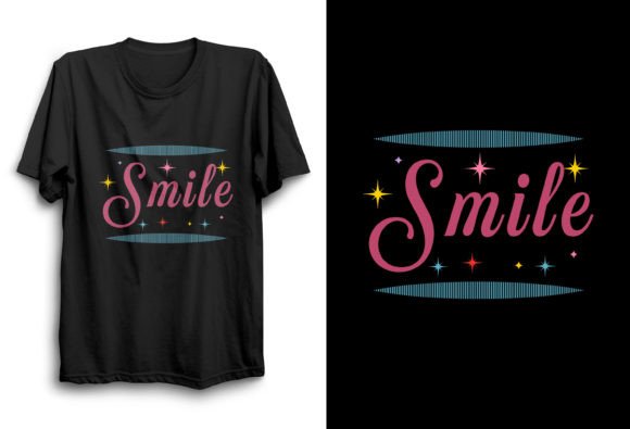 Smile Typography T-shirt: Positive POD Design Guide