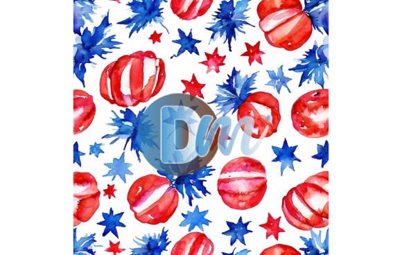 Strategic Application of 4th of July Seamless Pattern 148 in Seasonal Design