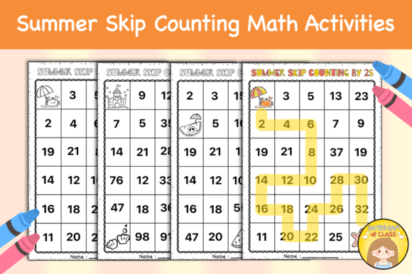Summer Skip Counting Mazes Fun Math Design Guide