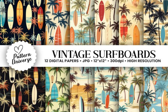Vintage Surfboards Seamless Patterns: A Design Guide